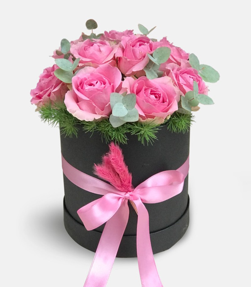 Kutuda İthal Pembe Güller